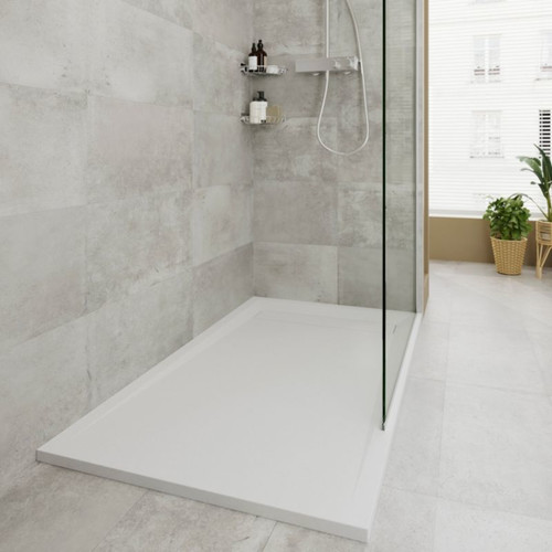 GoodHome Shower Tray Luiro, rectangular, 90x120 cm, white