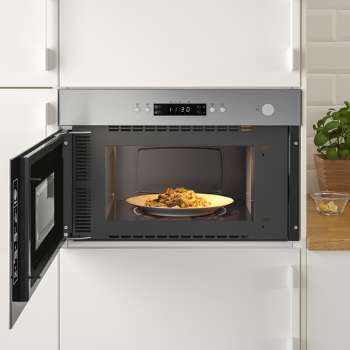 MATÄLSKARE Microwave oven, stainless steel colour