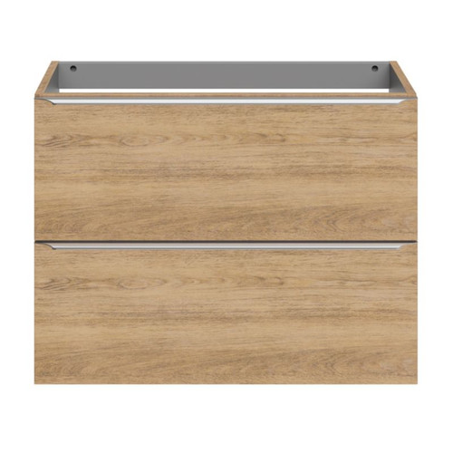 Goodhome Wall-mounted Basin Cabinet Imandra Slim 80cm, oak