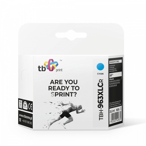 TB Print Toner Ink for HP OfficeJet Pro 9020 TBH-963XLCR, cyan