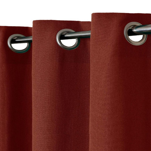 GoodHome Curtain Viley 140x260 cm, terracotta