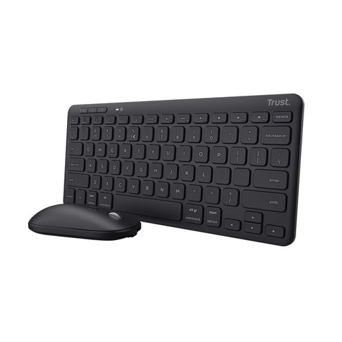 Trust Multi-Device Wireless Keyboard and Mouse Set Lyra, black