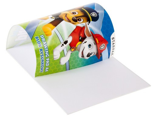 Drawing Pad Sketch Book A4 20 White Sheets 20pcs Paw Patrol, assorted designs