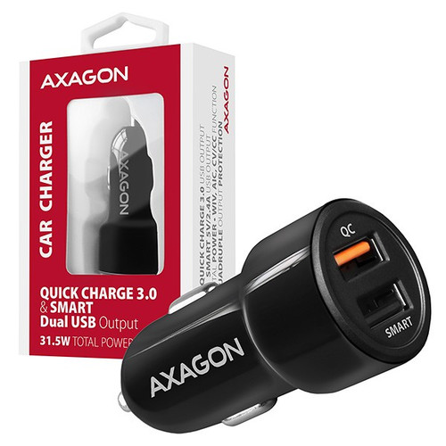 AXAGON Car Charger PWC-QC5 31W 2x port USB-A