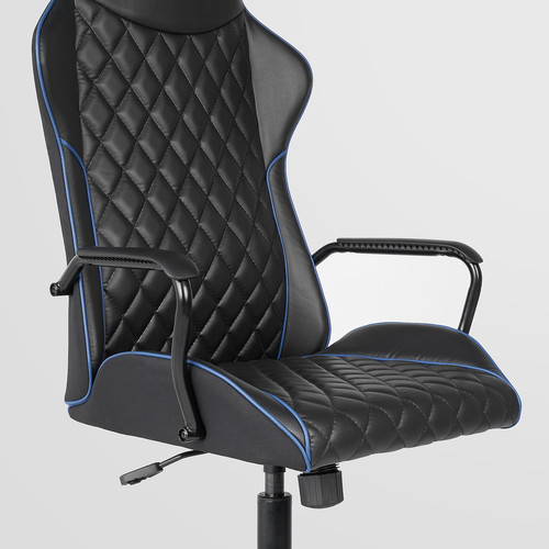 UTESPELARE Gaming desk and chair, black