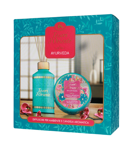 TESORI Ayurveda Gift Set - Fragrance Sticks 200 ml + Scented Candle 109 g