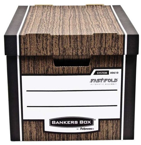 Fellowes Storage Box Archive Box Woodgrain