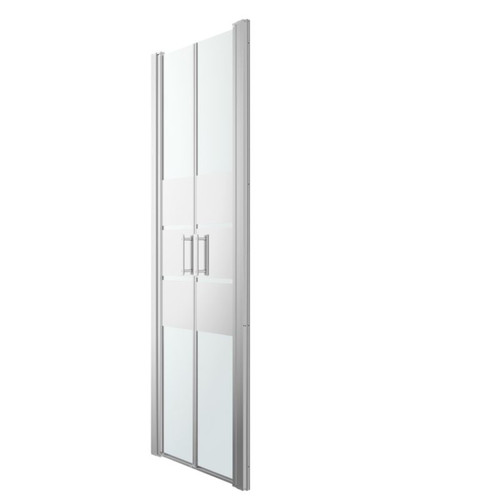 GoodHome Double Shower Door Beloya 70 cm, chrome/mirror glass