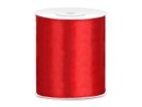 Satin Ribbon 25m 100mm, red