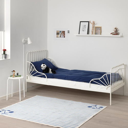 MINNEN Extendable bed, white, 80x200 cm