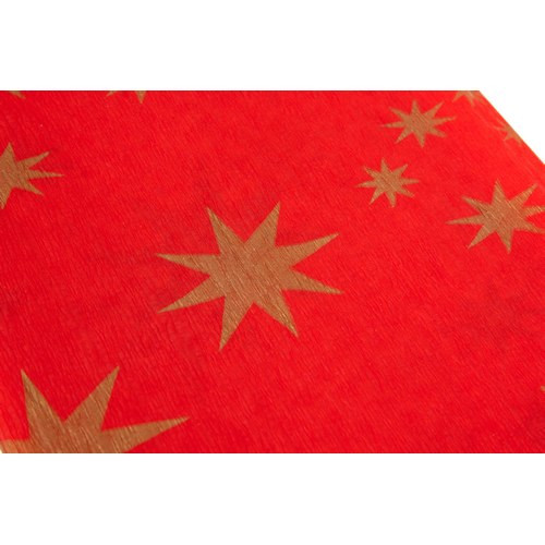 Crepe Paper 50x200cm 10pcs, stars