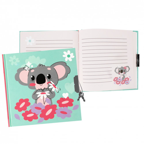 Diary with Padlock Koala