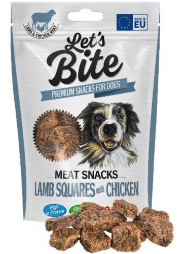 Let's Bite Meat Snacks Lamb Squares with Chicken 80g