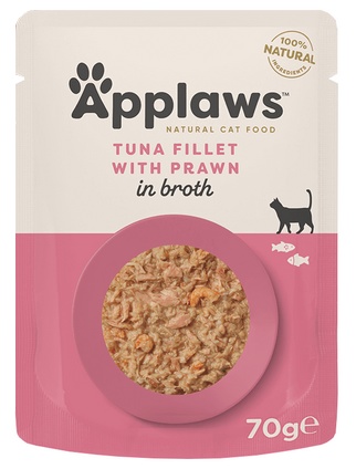 Applaws Natural Cat Food Tuna Fillet with Pacific Prawn 70g