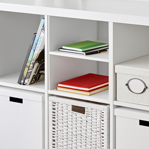 KALLAX / LACK Storage combination with shelf, white, 301x39x147 cm