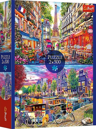 Trefl Jigsaw Puzzle European Capitals 2x500 10+