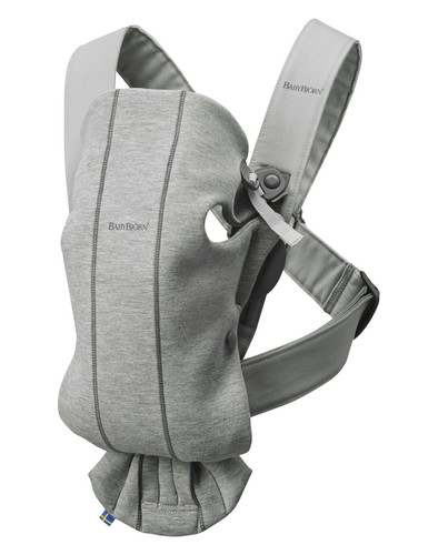 BABYBJÖRN - Baby Carrier MINI 3D Jersey, Light Grey 0-12m