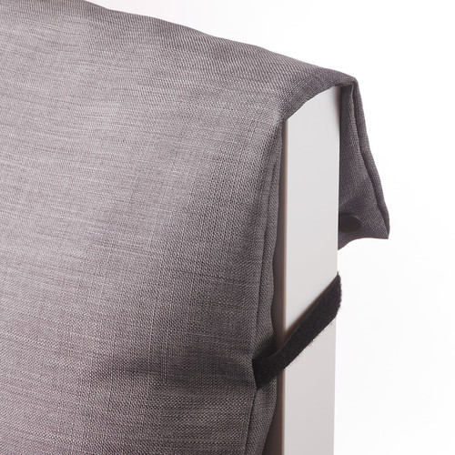 MALM Headboard cushion, dark grey, 160 cm
