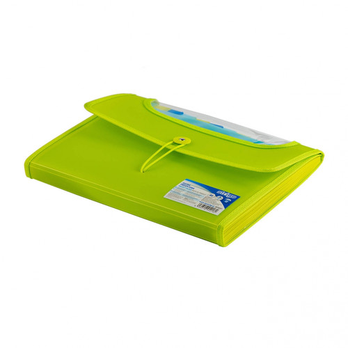 Document Folder with 12 Pockets A4 25mm, green