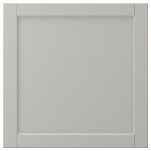 LERHYTTAN Door, light grey, 60x60 cm