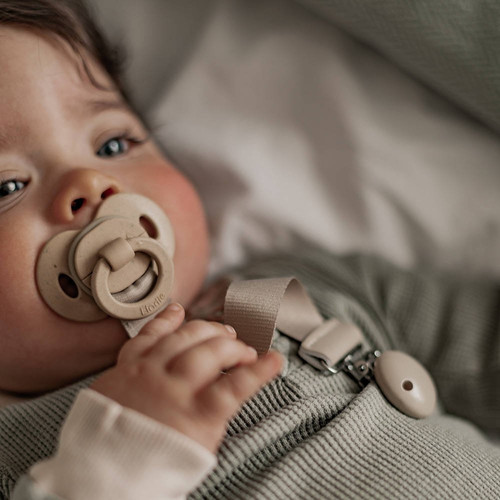 Elodie Details Wooden Pacifier Clip Pure Khaki