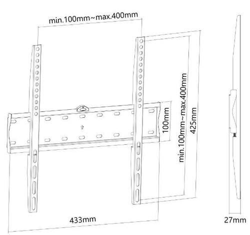 NewStar TV Wall Mount 32-55" 40kg FPMA-W300BLACK