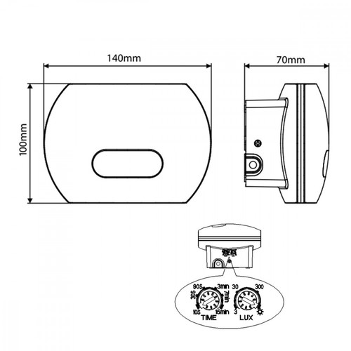 MacLean LED Wall Lamp with Dusk Motion Sensor IP65 MCE366