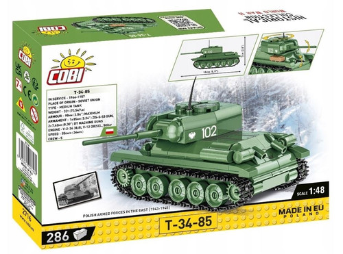 Cobi Blocks HC WWII T-34-85 286pcs 7+