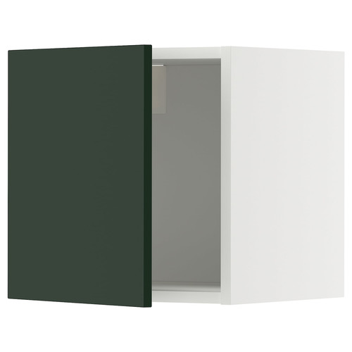 METOD Wall cabinet, white/Havstorp deep green, 40x40 cm