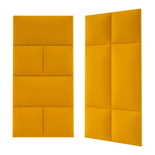 Upholstered Wall Panel Stegu Mollis Rectangle 60 x 30 cm, yellow