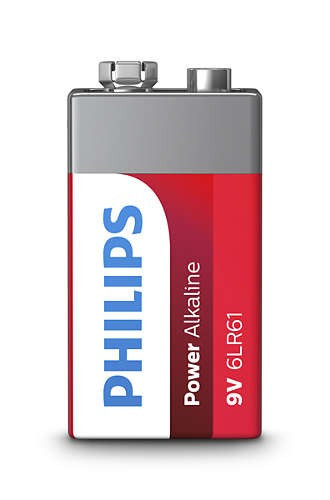 Philips Battery Power Alkaline 9V 1pc LR61 6LR61