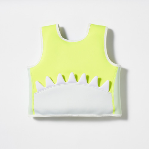 Sunnylife Children's Swim Vest Shark Tribe, Blue Neon Citrus, 3-6 years