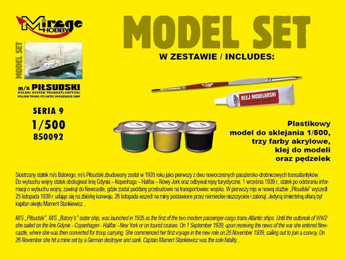 Mirage Plastic Model Kit Polish Pilsudski Ship 14+