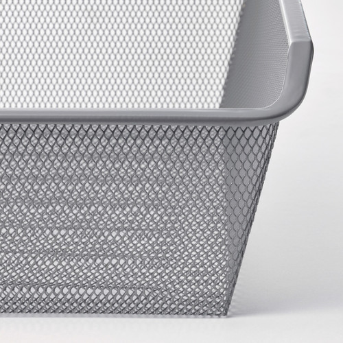 KOMPLEMENT Mesh basket, dark grey, 100x58 cm