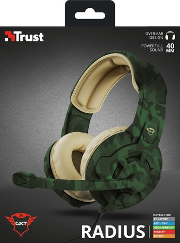 Trust Stereo Gaming Headset GXT 411C Radius, green