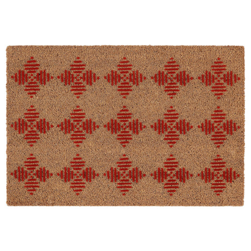 VINTERFINT Door mat, red, 40x60 cm