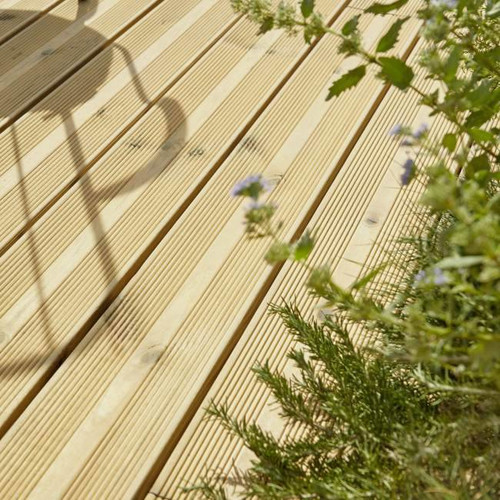Wood Deck Board Blooma 2400 x 144 x 27 mm, pine