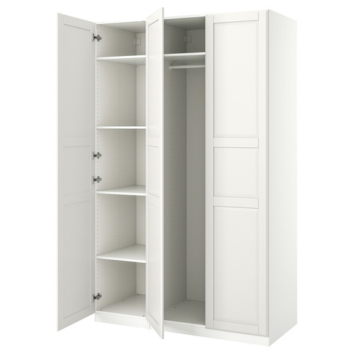 PAX / TYSSEDAL Wardrobe combination, white, 150x60x236 cm