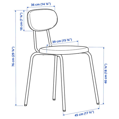 GRÅSALA / ÖSTANÖ Table and 4 chairs, grey/Remmarn red-brown, 110 cm