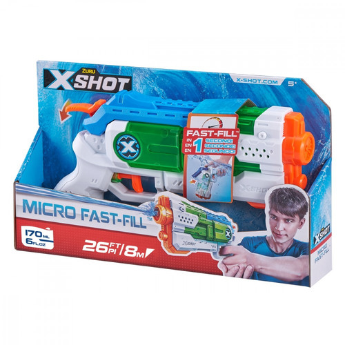 ZURU X-Shot Launcher Water Fast Fill Micro Blaster 5+