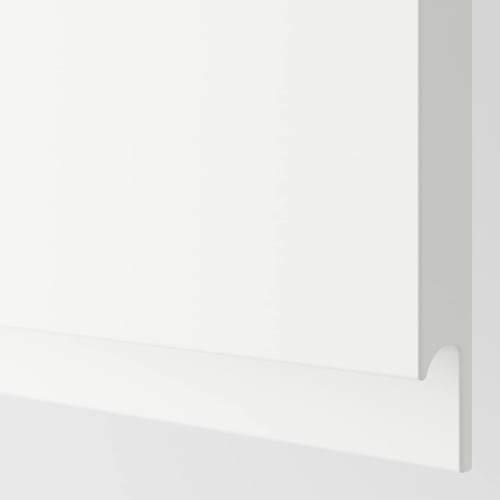 METOD Base cabinet with shelves/2 doors, white/Voxtorp matt white, 60x60 cm