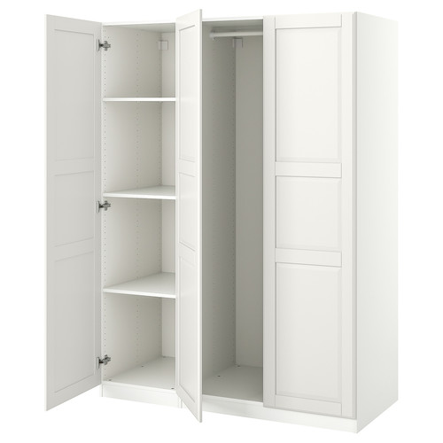 PAX / TYSSEDAL Wardrobe combination, white, 150x60x201 cm