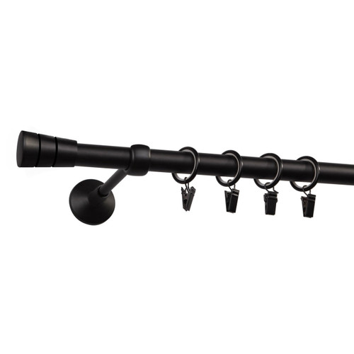 Curtain Rod Siena 19 mm 240 cm, black