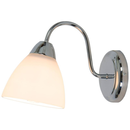 GoodHome Wall Lamp Saucats 1-p E27, chrome