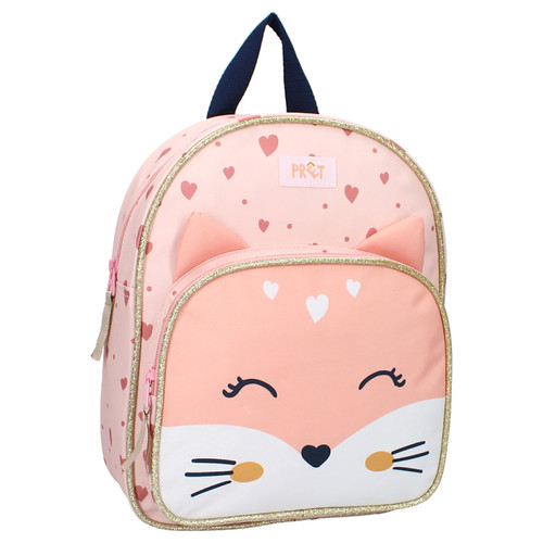 Pret Children's Backpack Preschool Kitty Giggle Pink gold