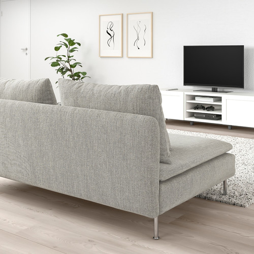 SÖDERHAMN 3-seat section, Viarp beige/brown