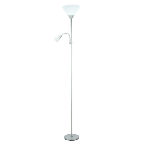 Floor Lamp E27 E14, silver