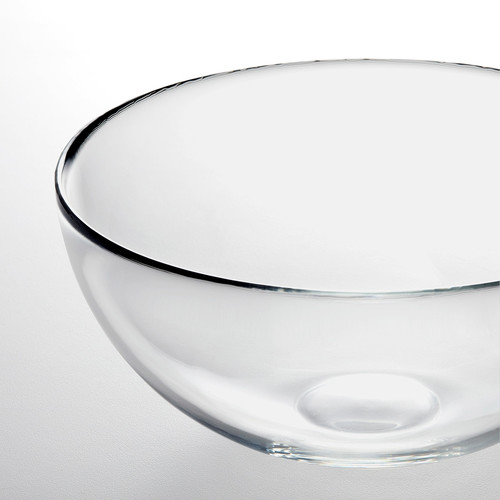 BLANDA Serving bowl, clear glass, 20 cm