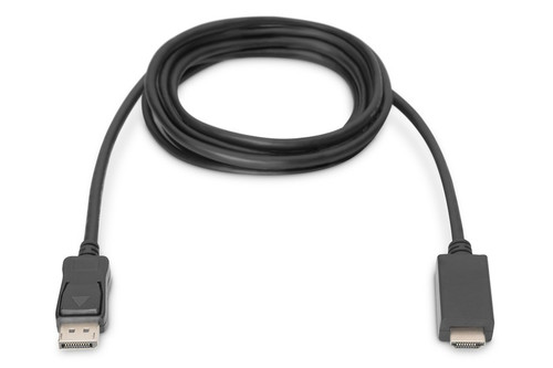 Digitus DisplayPort Adapter Cable, DP - HDMI type A 2m, black