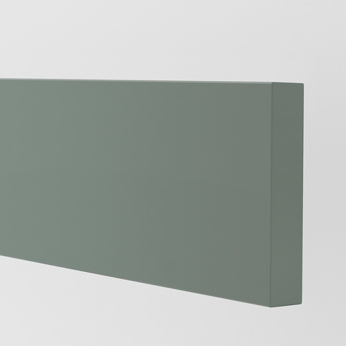 BODARP Drawer front, grey-green, 80x10 cm, 2 pack